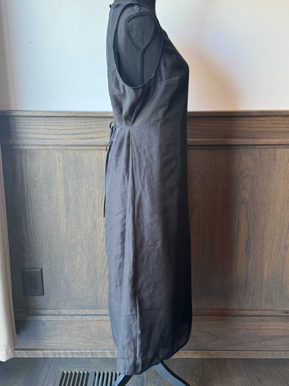 a new day Black Sheer Organza Midi Dress NWT Medium - Picture 7 of 7